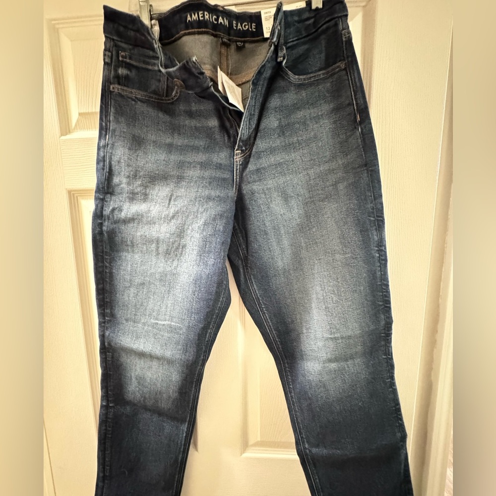 American Eagle Outfitters High Rise Jeans - Dark Blue